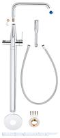 GROHE Essence New Afbouwdeel vrijstaande badkraan - omstel - draaibare uitloop 27.7cm - handdouche - doucheslang - chroom 23491001 - thumbnail