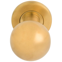 Formani Basics LB501V voordeurknop vast op rozet - PVD mat goud - thumbnail