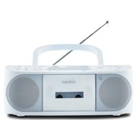 MEDION E65010 Stereo radio (CD-speler, cassette, USB-aansluiting, AUX audio-ingang, MP3-weergave. FM PLL radio, geheugen voor 40 zenders, batterijvoeding, afstandsbediening) blauw - thumbnail