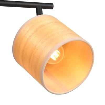 Steinhauer PlafondlampBambus zwart met bamboe 2-lichts - 3666ZW