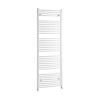 Handdoekradiator Sapho Aqualine Radiators Gebogen 186.8x60 cm Wit Sapho - thumbnail