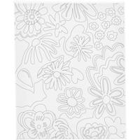 Creativ Company Schildercanvas met print, bloemen, d: 1,6 cm, afm 24x30 cm, 360 gr, 1 stuk - thumbnail