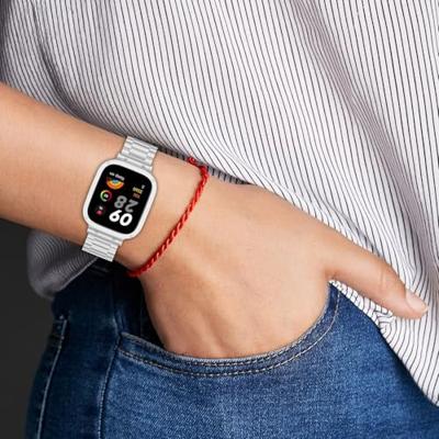 Stalen schakelband met case - Zilver - Xiaomi Redmi Watch 3 Stalen schakelband met case - Zilver - Xiaomi Redmi Watch 3