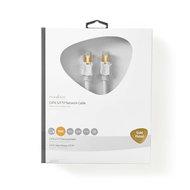 Nedis CAT6-kabel | RJ45 Male naar RJ45 Male | S/FTP | 10 m | Wit | 1 stuks - CCBW85221WT100 CCBW85221WT100 - thumbnail