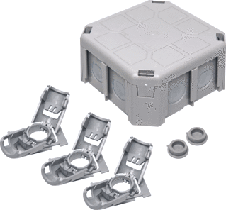 Montagedoos waterdicht 120x120 mm, incl kabel vergrendeling