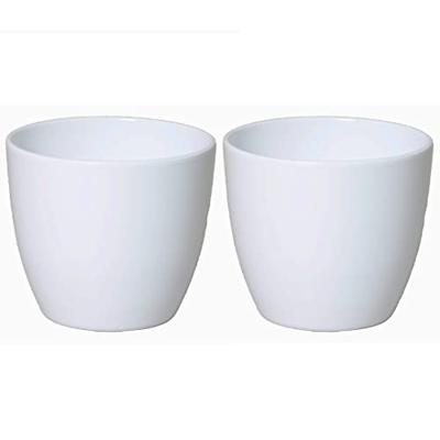 Floran bloempot boule 12x9,8 cm wit