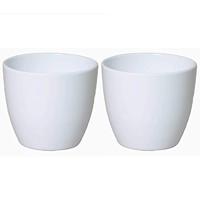 Floran bloempot boule 12x9,8 cm wit - thumbnail