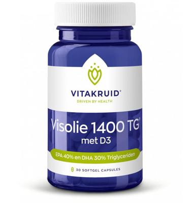 Vitakruid Visolie 1400 TG® Triglyceriden met D3 30 Vitakruid Visolie 1400 TG® Triglyceriden met D3 30