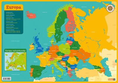 Deltas Educatieve onderlegger - kaart europa Deltas Educatieve onderlegger - kaart europa