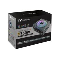 Thermaltake toughpower gf3 argb gen 5 eu modulaire 750 watt voeding (zwart, 4x pcie) - thumbnail