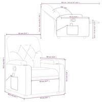 Massagestoel verstelbaar stof donkergroen - thumbnail