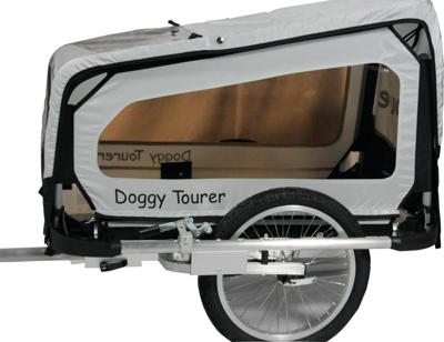 DoggyTourer fiets-hondenkar "doggy tourer s" dog trailer doggy tourer s sil./bl.