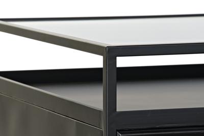 Hoofdtafel DKD Home Decor Metaal Kristal (120 x 60 x 40 cm)