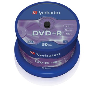 Verbatim 43550 DVD+R disc 4.7 GB 50 stuk(s) Spindel