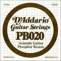 D'Addario PB020 losse snaar voor akoestische westerngitaar - thumbnail