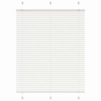 Pliss rolgordijn 110x100cm stofbreedte 109,4cm polyester wit - thumbnail