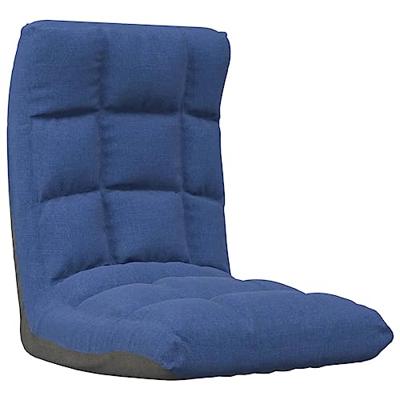 Vloerstoel inklapbaar stof blauw Vloerstoel inklapbaar stof blauw