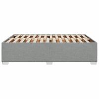 Bedframe zonder matras stof lichtgrijs 140x200 cm - thumbnail