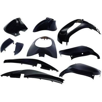 Edge Plaatset 10-delig voor sym mio - zwart metallic