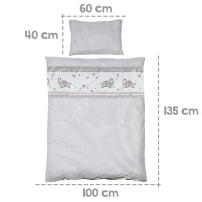 roba Kinderbed 70 x 140 cm (Jumbo Twins grijs)