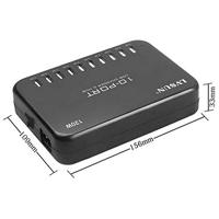 LVSUN 120W Smart 10-Port USB-laadstation 120 W 10x USB-A Zwart Binnen - thumbnail