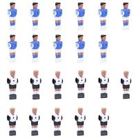 VidaXL Tafelvoetbalspelers voor 15,9 mm staaf 22 st - thumbnail