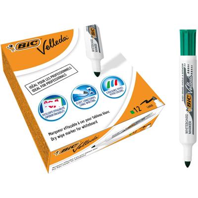 Whiteboardmarker Bic Velleda 1711 rond large groen Whiteboardmarker Bic Velleda 1711 rond large groen