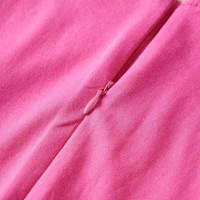 Kinderjurk met ijsjesprint 128 felroze