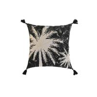 Kussen Home ESPRIT Zwart Boho Palmboom 45 x 5 x 45 cm - thumbnail