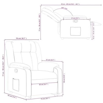 Sta-op-stoel verstelbaar stof crèmekleurig