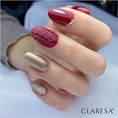 Claresa uv/led gellak 5ml full glitter 2 bronze