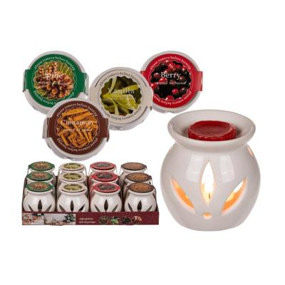 Wax geurbrander porselein 7x8cm