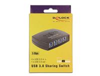 Delock 87724 USB 3.2 Gen 1-schakelaar (USB 3.0) Zwart - thumbnail