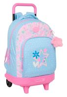 Schoolrugzak met Wielen BlackFit8 Smile Blauw Roze 33 x 45 x 22 cm - thumbnail