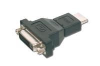 Digitus AK-330505-000-S HDMI / DVI Adapter [1x HDMI-stekker - 1x DVI-bus 24+5-polig] Zwart - thumbnail