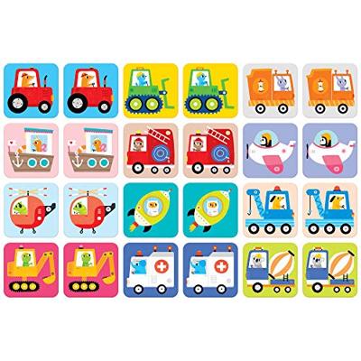 Banana Panda - grote memory spel voertuigen - 24st. Banana Panda - grote memory spel voertuigen - 24st.