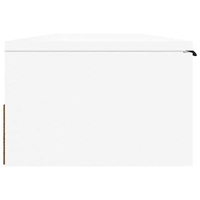 Wandkast 102x30x20 cm bewerkt hout wit Wandkast 102x30x20 cm bewerkt hout wit