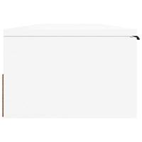 Wandkast 102x30x20 cm bewerkt hout wit - thumbnail