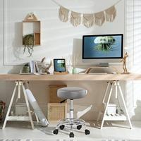 Rolkruk - Hoogte Verstelbaar 360° Draaibaar - 51-65cm Zithoogte Grijs - thumbnail