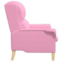 Fauteuil Roze 76 x 94 x 102 cm Stof - thumbnail