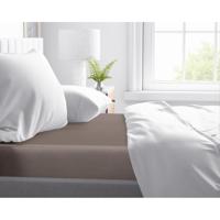 Primaviera Deluxe Satijnen Hoeslaken Taupe 180 x 210 cm - thumbnail