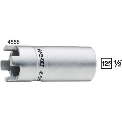 HAZET Drukmoer-nokkensleutel 4558 · 1/2 inch (12,5 mm) vierkant hol · 28,4 mm
