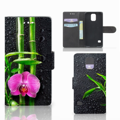 Samsung Galaxy S5 | S5 Neo Hoesje Orchidee Samsung Galaxy S5 | S5 Neo Hoesje Orchidee