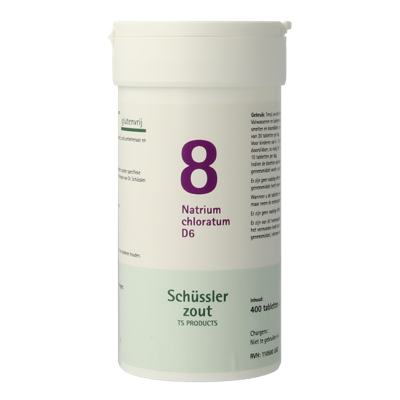 Natrium chloratum 8 D6 Schussler 400 Tabletten Natrium chloratum 8 D6 Schussler 400 Tabletten