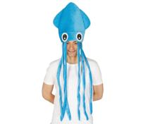 Blauwe Octopus hoed - thumbnail