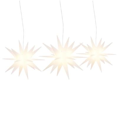 VidaXL Kerstlampen met led's 3 st inklapbaar wit VidaXL Kerstlampen met led's 3 st inklapbaar wit