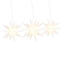 VidaXL Kerstlampen met led's 3 st inklapbaar wit - thumbnail