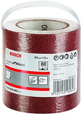 Bosch Accessories 2608606804 Schuurpapierrol Korrelgrootte (num) 80 (l x b) 5 m x 93 mm 5 m Bosch Accessories 2608606804 Schuurpapierrol Korrelgrootte (num) 80 (l x b) 5 m x 93 mm 5 m