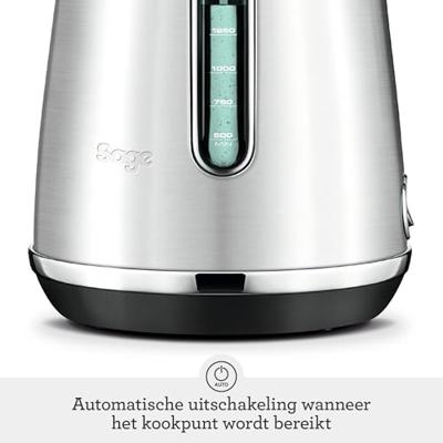 Sage The soft top luxe black sea salt Waterkoker Grijs - thumbnail