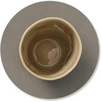 LIND DNA - Glass Mat Circle - Onderzetter 10cm Nupo Flint Grey - thumbnail